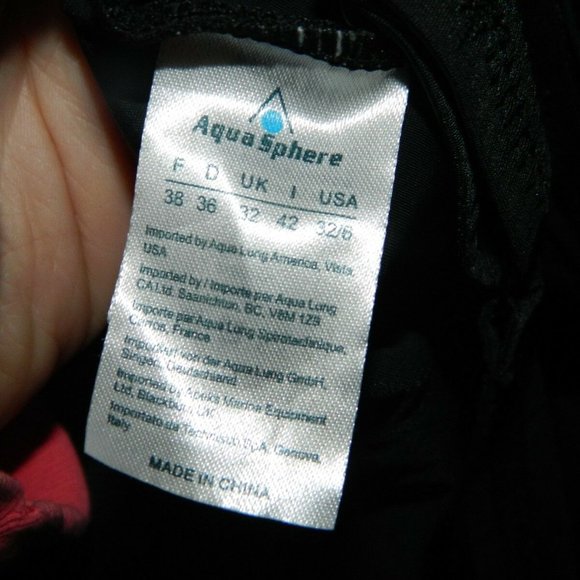 Aqua Sphere Aqua Fit Siena One Piece Swimsuit 6 (GG-24) - Picture 5 of 5